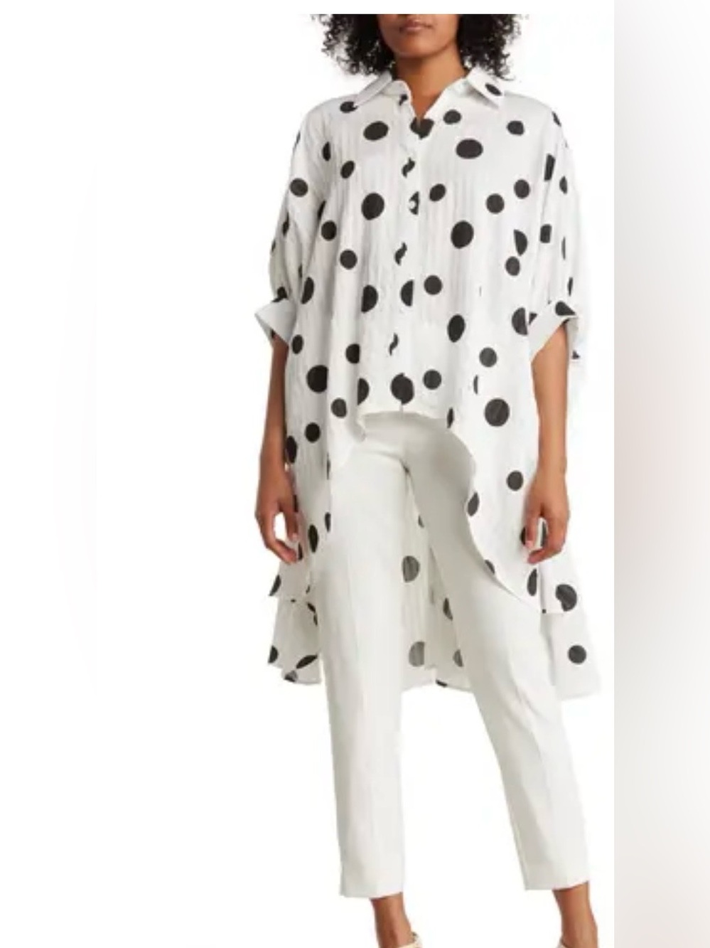 Patrizia Luca Milano dot print blouse